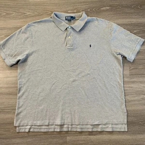 Polo Ralph Lauren Polo Shirt Mens 3XB Gray Cotton Short Sleeve Casual - Picture 1 of 11