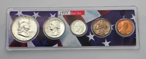 1955-P Philadelphia Mint Brilliant Uncirculated Silver Mint Year Set - Picture 1 of 6