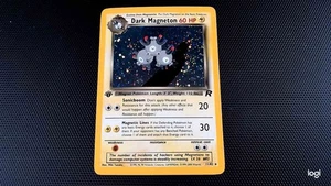 Pokemon Tcg Team Rocket 11/82 Dark Magneton Holo 1ª Edición LP - Imagen 1 de 3