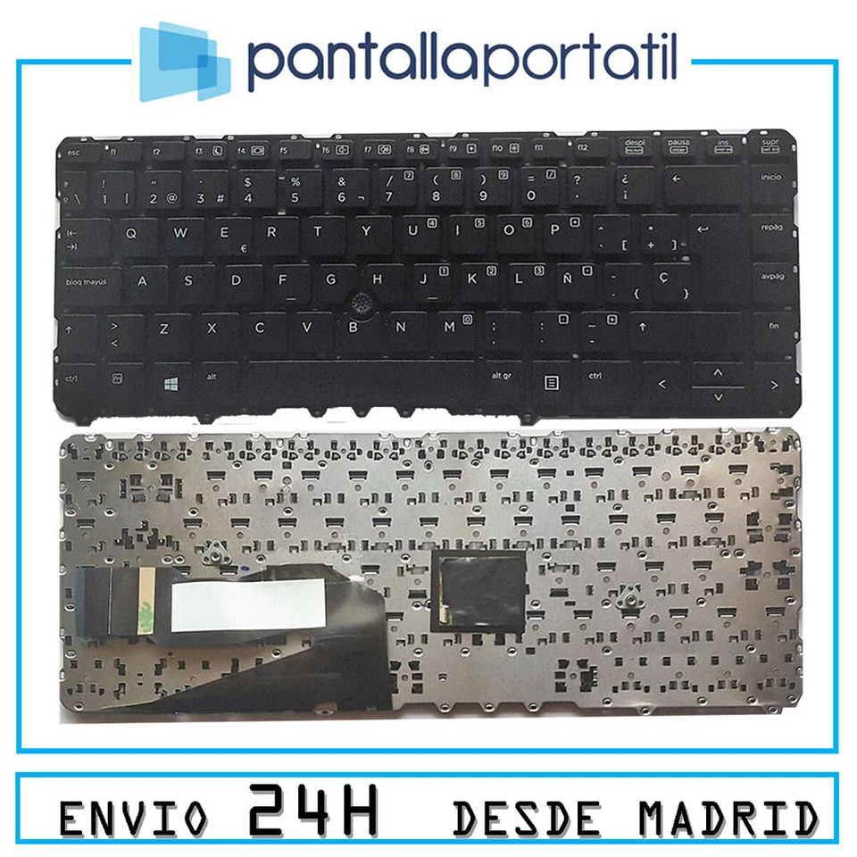 Teclado español para HP Compaq EliteBook 840 G1 731179-071 REPUESTO Sin marco... - Imagen 1 de 1