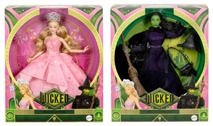 Película Wicked Universal 2024 - Juego de 2 muñecas Glinda y Elphaba de lujo - Mattel - Imagen 1 de 5