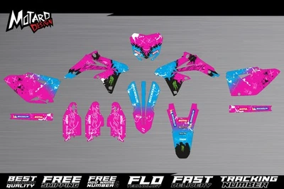 Kit gráfico para Suzuki RMZ 450 2014 2015 2016 2017 decalques adesivos da Motard - Imagem 1 de 4