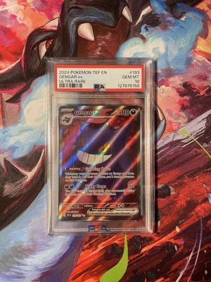PSA GEM MINT 10 Gengar ex 193/162 SV05: Temporal Forces Holo Pokemon Card 2024 - Image 1 of 2