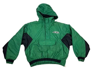 Vintage 90s Chalk Line New York Jets Puffer 1/2 Jacket Pullover XL NFL - Picture 1 of 9