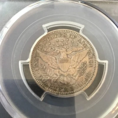1916 d barber quarter au 58 pcgs - Image 1 of 4