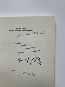 Michel BUTOR " Illustrations III " avec ENVOI sur S.P., Edit° Gallimard 1973 - Picture 1 of 3