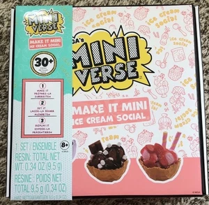 MGA's Miniverse Make It Mini Food/Ice Cream Social Brand NEW - Picture 1 of 2