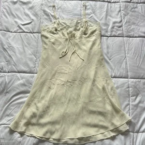VTG Lord & Taylor Slip Dress Cami Lingerie Cream Womens Large L Y2K 90s - Picture 1 of 8