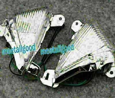 Cubierta de lente transparente para señal de giro frontal compatible con KAWASAKI NINJA ZX-10R 650R ZX14 par po Foto 1 de 3