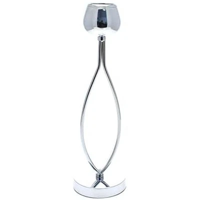 Candeliere Candelabro per Candele Portacandele In metallo argento 29 cm - Immagine 1 di 3