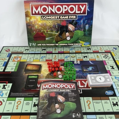Monopoly Longest Game Ever Board Game 2019 Hasbro - Image 1 of 4