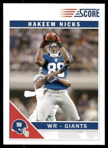 2011 Score #191 Hakeem Nicks New York Giants Football Karte - Bild 1 von 2