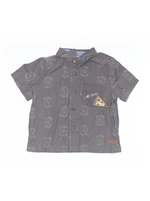 Camisa Robeez Niños Gris Manga Corta Abotonada 12-18 Meses Foto 1 de 2