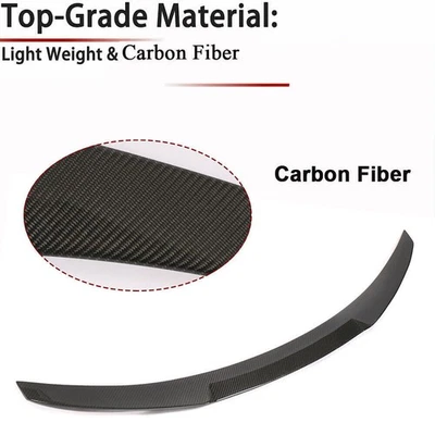 Alerón trasero de carbono real para BMW E90 serie 3 sedán y M3 2005-11 Foto 1 de 4