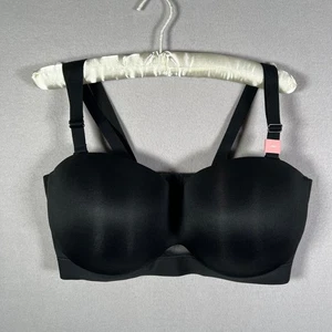 Cacique 38F Black Comfort Bliss Multi-Way Strapless Bra Full Coverage Versatile - Picture 1 of 20