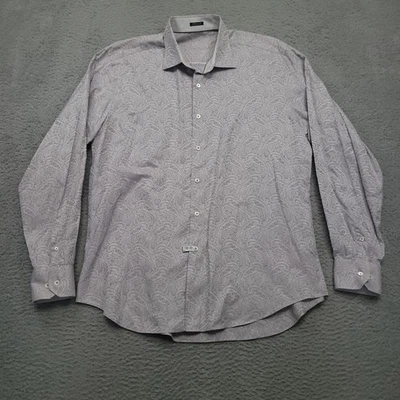 Camisa de vestir Bugatchi Uomo para hombre L calce clásico manga larga abotonada cachemira Foto 1 de 4