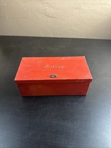 Vintage Ameisen Reflektor Set Metallkoffer Straße Notfall Verkehr Sammlerstück - Bild 1 von 6