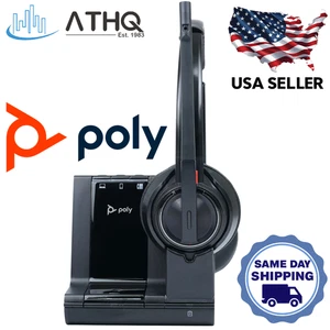 Auriculares inalámbricos DECT Poly Savi 8220M Plantronics Bluetooth Microsoft Teams - Imagen 1 de 11
