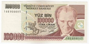 Turchia, 100000 turchi, 1970, Turkiye Cumhuriyet Merkez Bankasi, XF+ - Foto 1 di 2