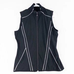 Tail Golfweste Damen Größe Small durchgehender Reißverschluss schwarz Performance Taschen Stretch - Bild 1 von 10