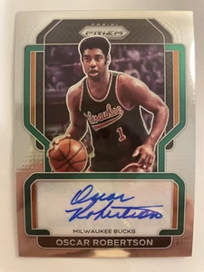 2021-22 Prizm Oscar Robertson Auto Bucks Hall of Fame MVP - Picture 1 of 2