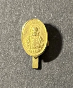 Pair of Antique Vintage Religious Lapel Jewelry 1/2" - Picture 1 of 3