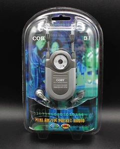 Coby CX-7 Mini AM/FM Pocket Radio With Neck Strap! BRAND NEW! - Picture 1 of 2