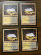 MTG Apocalypse Caves Of Koilos x4 Rare Land Lightly Played - Excellent Cond