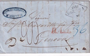 JJ597-EINGEHENDE POST-PREF. UKRAINE ODESSA X GENUA - Bild 1 von 2