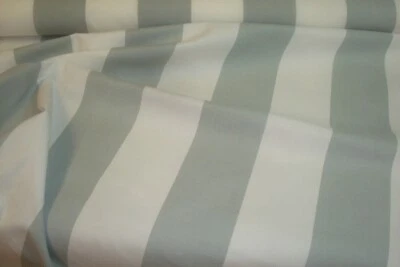 1 of 6 yds Pindler Outdoor Fabric Monterey Haze 4" Stripe Upholstery 54"w BTY - Image 1 of 4