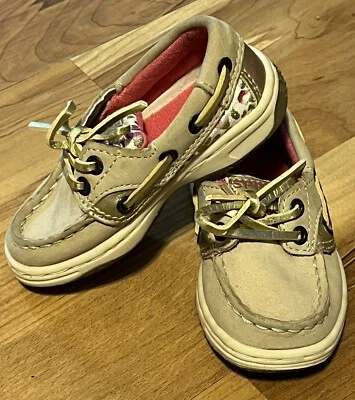 Zapatos Sperry Top Sider Infantil Niñas Tostado y Guepardo Estampado Animal 5M Foto 1 de 3