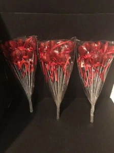 8.5" Heart Pocks With Satin Ribbon 3 Packs Of 10 NEW - Photo 1 sur 6