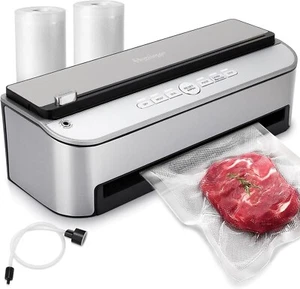 Vacuum Sealer Machine, 85kPa 120W Automatic Food Vacuum Sealer, Powerful Sealing - Picture 1 of 7