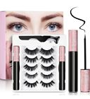 Magnetic Eyelashes with Eyeliner Kit, 5 Pairs Different Reusable Magnetic Lashes