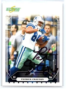 Patrick Crayton Autographed Signed Card 2006 Score #77 Auto - Picture 1 of 2