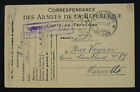 France 1917 Serbia WWI Censored Military Card to Marseille US 1