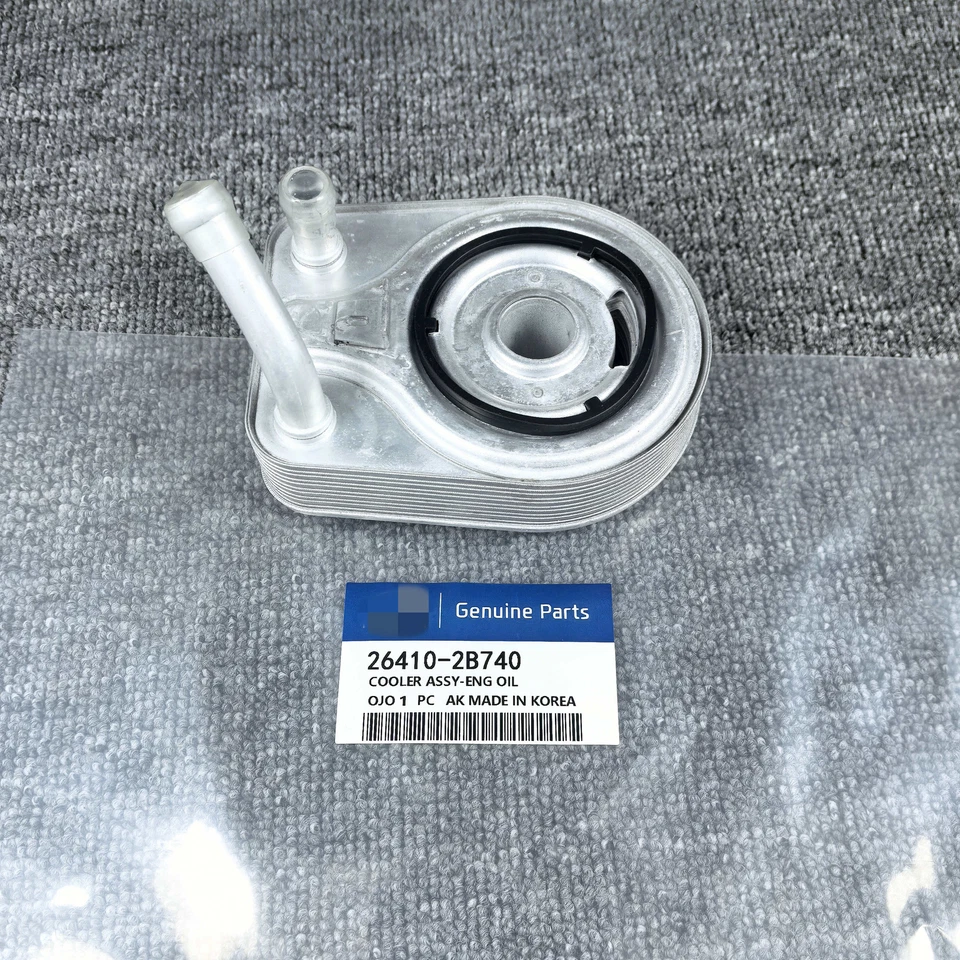 OEM Engine Oil Cooler 264102B740 For 2014-2020 Hyundai Kia Kona Elantra Veloster - Image 1 of 4