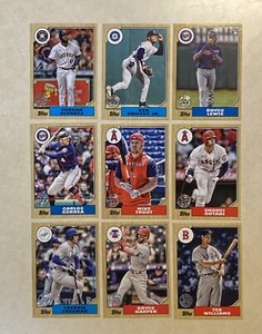 2022 Topps Baseball Update-1987 Style 35th Anniversary 1-50 Trout,Judge U Pick