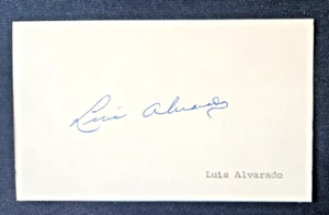 Tarjeta indexada firmada por Luis Alvarado Chicago, Medias Blancas Boston, Medias Rojas autógrafo 3x5 - Imagen 1 de 1