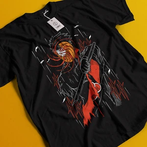 Obito Uchiha Tshirt Itachi T-Shirt Jiraya Shirt Madara Kakashi Hinata Naruto Tee - Picture 1 of 6