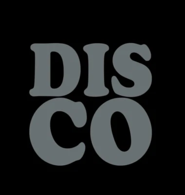 Disco Vinyl Sticker decal SILVER GLOSS 10 x 10 cm - Image 1 of 2