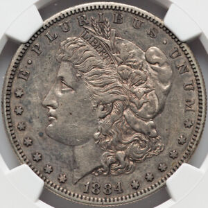 Morgan Silver Dollar 1884-S NGC AU-53!!!
