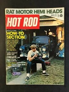 Hot Rod Magazine March 1973 Rat Motor Hemi Heads - Imagen 1 de 2