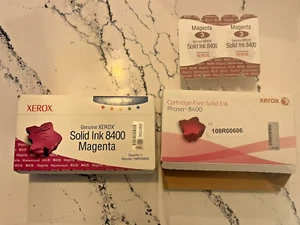 Phaser 8400 Genuine XEROX SOLID INK MAGENTA SEALED 3 BOX PLUS 2  - Picture 1 of 5