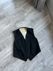 Antique Edwardian 1940s men's waistcoat vest rare Size: S - Picture 1 of 11