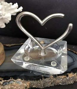 PANDORA HERZ 💜 RING Halter Kristall Ring Schmuckhalter Vintage ZURÜCKGENOMMEN - Bild 1 von 13