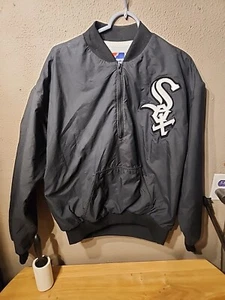 Swingster White Sox 1/4 zip Pullover Mens L Made In USA  - Picture 1 of 6