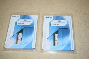 ^^ CRUCIAL DDR2 DIMM UNBUFF 2GB PREMIUM MEMORY- LOT OF 2- NEW - Picture 1 of 3