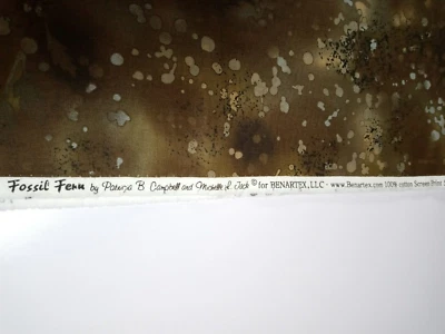 Benartex Fossil Fern Fabric 2 Yards x 44" Browns  100% Cotton - Image 1 of 3