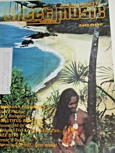 Sheet Music Magazine June July 1980 Easy Piano Guitar Lyrics (See Photo)   - Picture 1 of 5